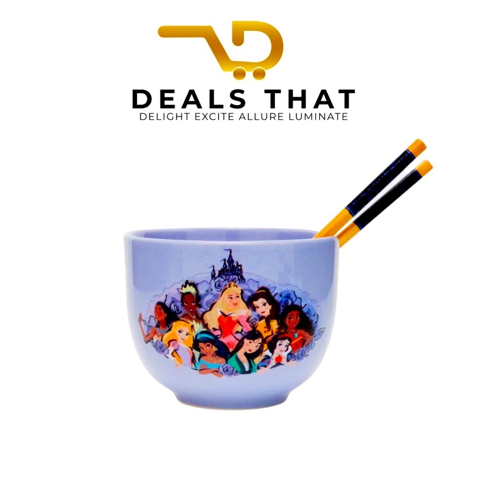 Disney Princess Bowl With Chopsticks